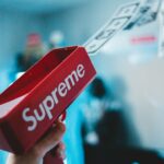 rectangular red Supreme container
